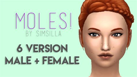Sims 4 Ccs The Best Moles By Simsilla