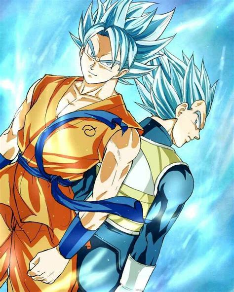 Goku Y Vegeta Ssj Azul Dragon Ball Z Pinterest