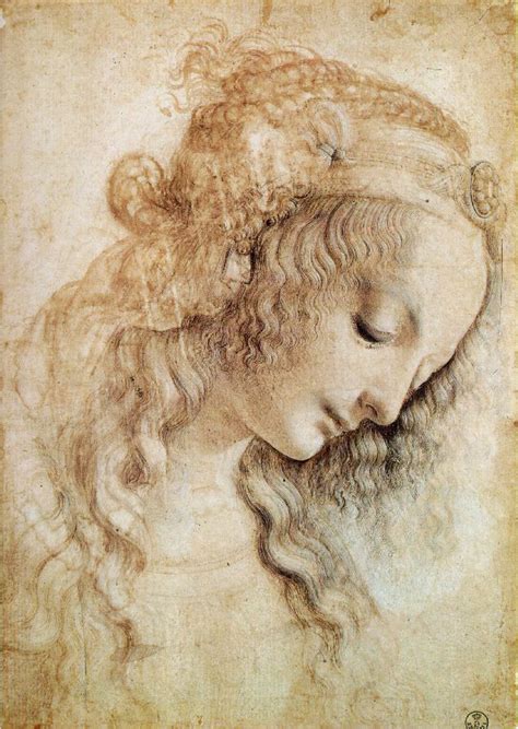Head Of A Woman Leonardo Da Vinci