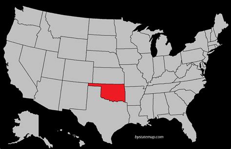 Oklahoma On Map Color 2018