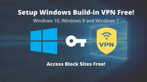 Setup Windows Build In Vpn On Windows And Access Block Sites Free