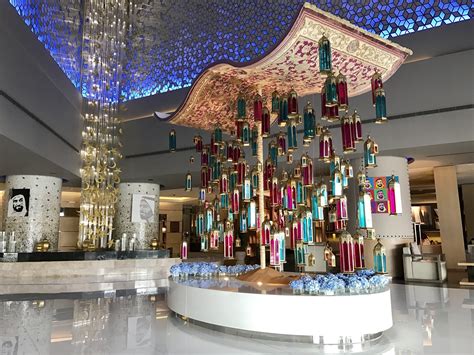 You can decorate the main entrance of the house with the star lights decoration ideas for ramadan. Fairmont Dubai Magic Carpet Ramadan Decorations | POPSUGAR ...