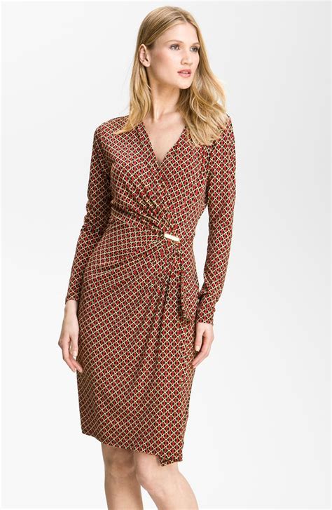 Michael Michael Kors Print Faux Wrap Dress Nordstrom