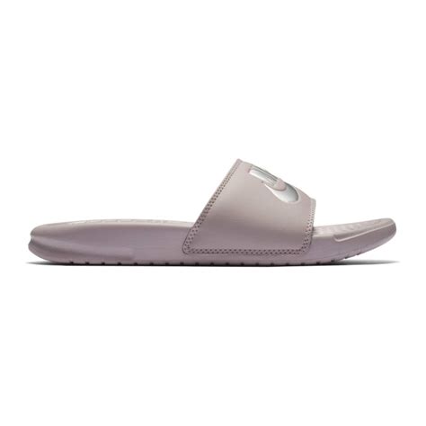 Sandalias Nike Benassi Jdi Particle Rose Metallic Silver