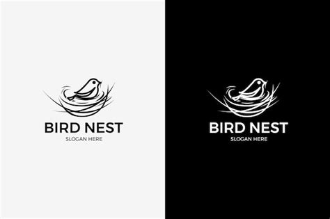 Premium Vector Bird And Nest Logo Design