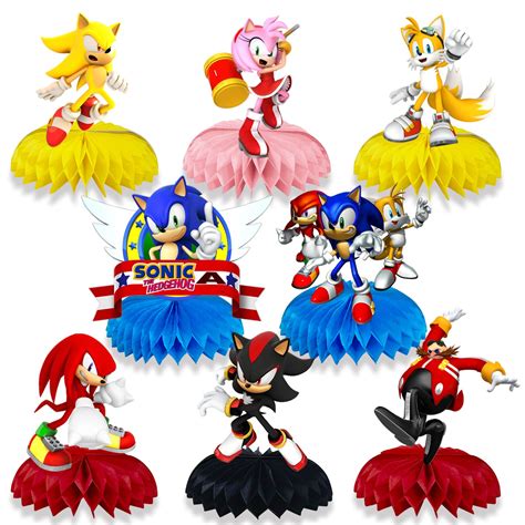 Buy 8 Pack Sonic Birthday Party Suppliessonic The Hedgehog Party