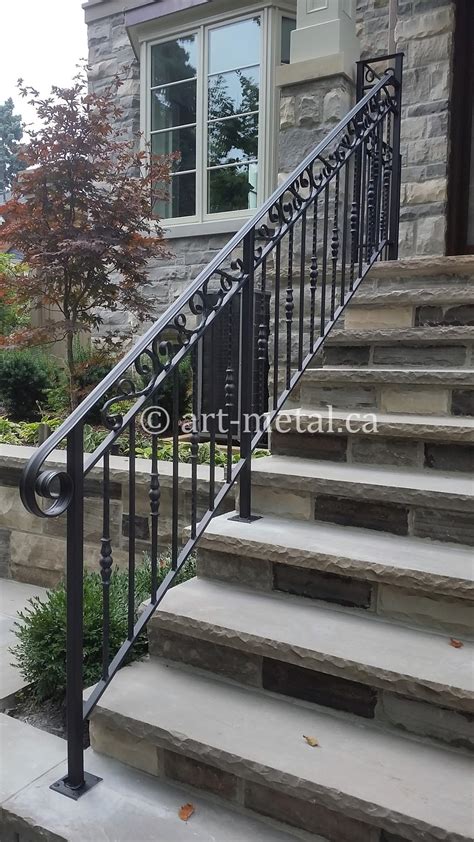 Exterior Metal Stair Railing For Safety And The Look Of