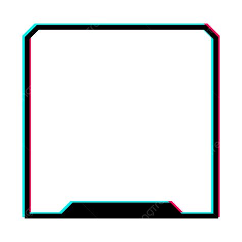 Tiktok Clipart Png Images Tiktok Abstract Border Frame Tiktok Border