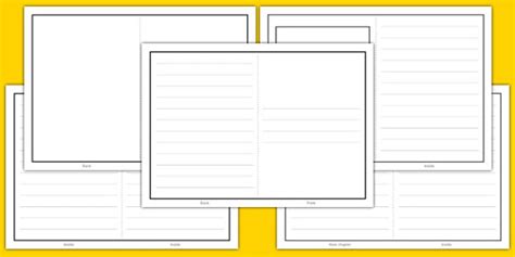 Book Writing Template Teaching Resource Twinkl