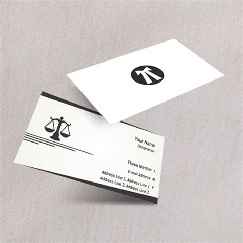 Visiting Card Of Lawyer In Red Ground And Lawyer Image Fully Ready