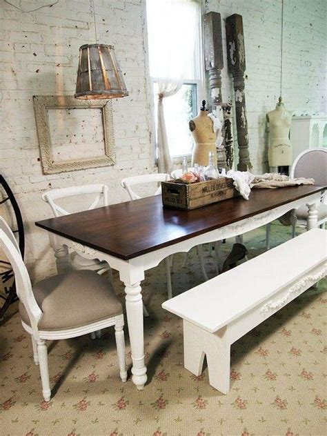 Their frames are made of wood with some decorative carvings and print on their tops. 20 Ideas of Shabby Chic Dining Sets | Dining Room Ideas
