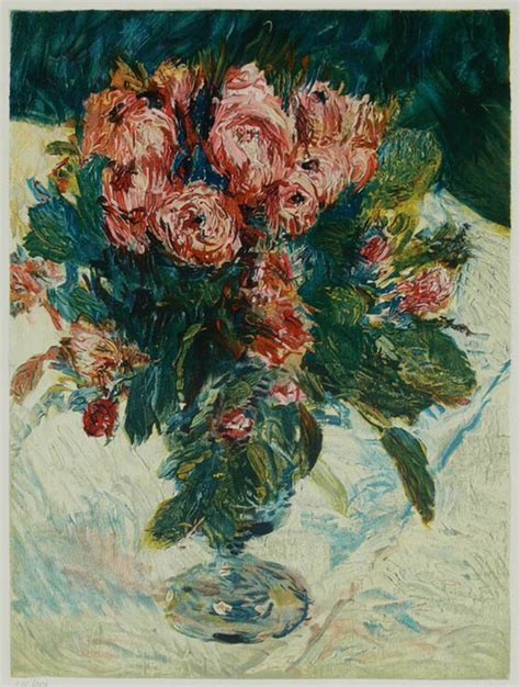 Pierre Auguste Renoir Moss Roses Lithography Etsy