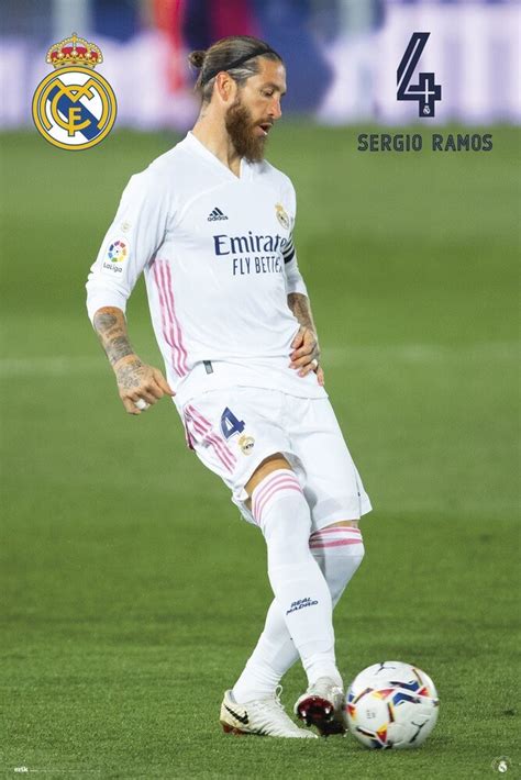 Poster Real Madrid Sergio Ramos 20202021 Wall Art Ts