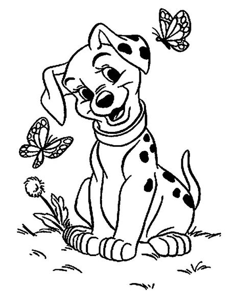 Disney Coloring Sheets For Kids 101 Dalmatians Coloring Pages