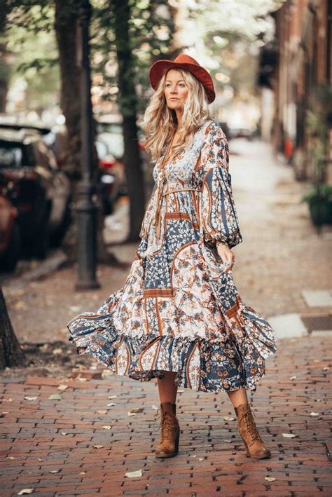 The Ultimate Boho Chic Autumn Style With This Fab Maxi Dress By Outdazl
