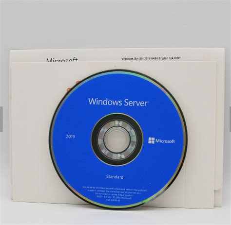 Genuine Microsoft Windows Server 2019 Standard 64 Bit License Key Dvd