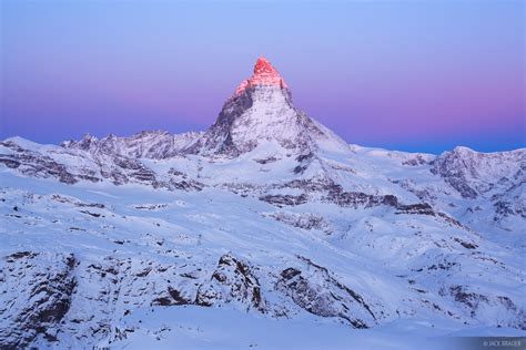 Matterhorn Alpenglow Pennine Alps Switzerland Mountain Photography