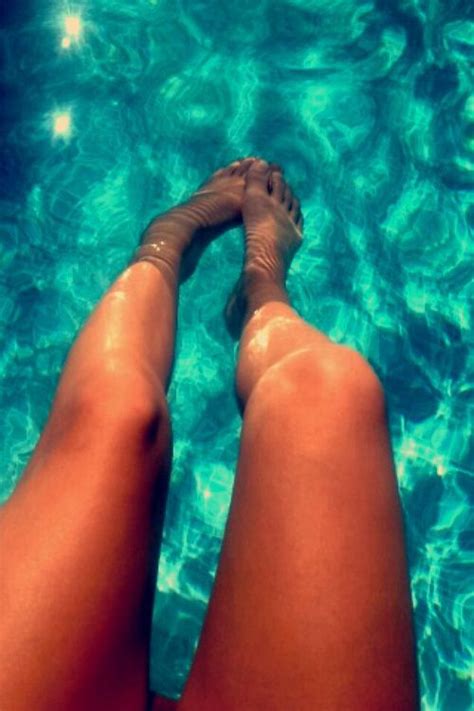 Legs In The Turquoise Water Luxury Vacation Pool Days Summer