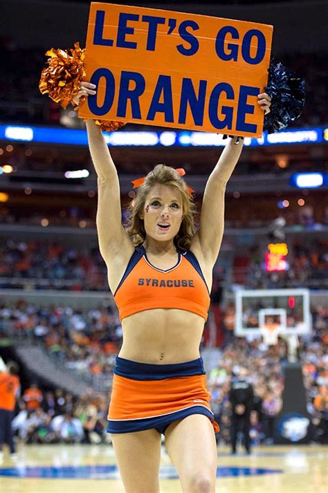 Nfl And College Cheerleaders Photos Syracuse Cheerleaders Make Orange Sexy