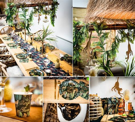 Anniversaire thème Jungle | Idée déco anniversaire, Anniversaire, Deco fete