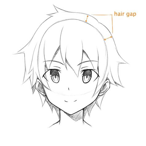 Anime Male Face Front View Tutorial Cmangaacademy