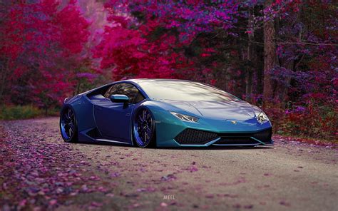 3840x2400 Blue Lamborghini Huracan Car 4k Hd 4k Wallpapers Images
