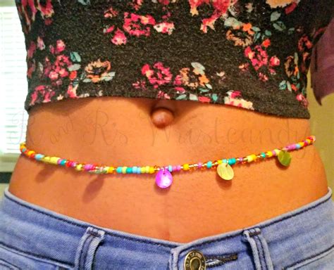 Waist Beads Beaded Belly Chain Seed Beads African Waist Etsy Belly