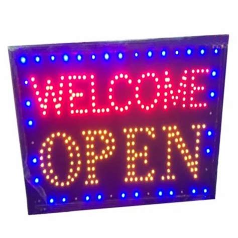 Led Welcome Board Type Of Lighting Application Outdoor Lighting At Rs
