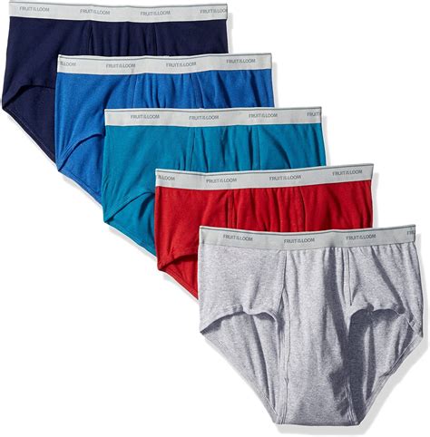 Fruit Of The Loom 5 Pack Solid Fashion Brief 5p4609 Massorted