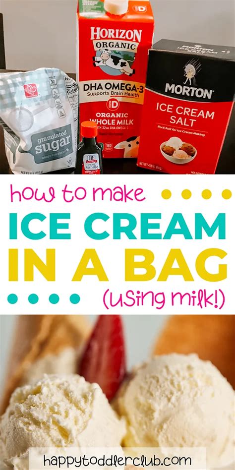 1 tablespoon of vanilla extract. Ice Cream in a Bag Recipe (with Milk!) | Making homemade ...