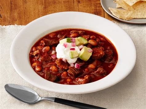 Stir in the beans, onion, 1/2 cup tomato sauce, chili powder, garlic and cumin. Beef-and-Pork Chili Recipe | Food Network Kitchen | Food ...