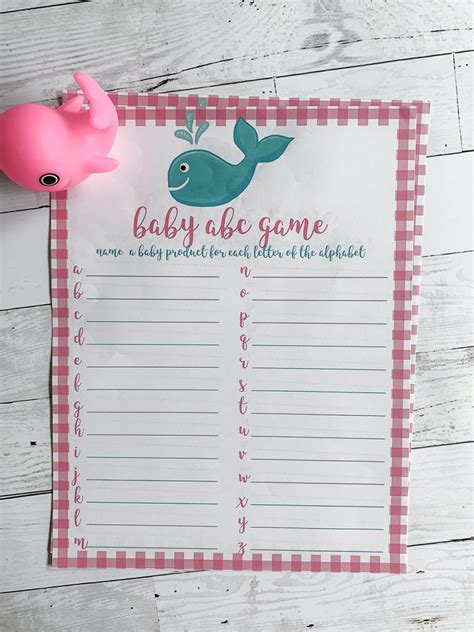Fun Baby Shower Game Printable Everyday Party Magazine