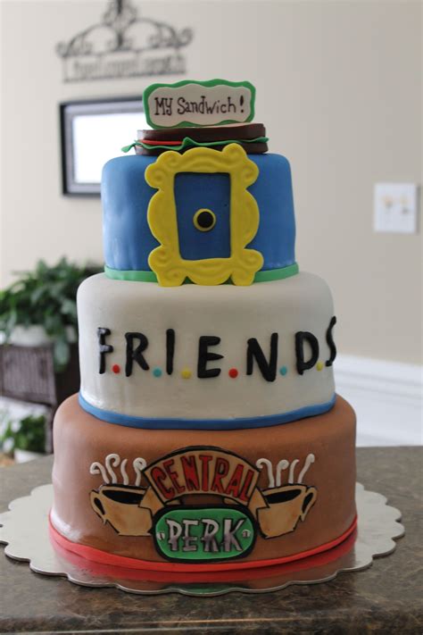 Statistics show that the people who have the most live the longest. - Friends TV show was the theme. | Friends cake, Friends ...