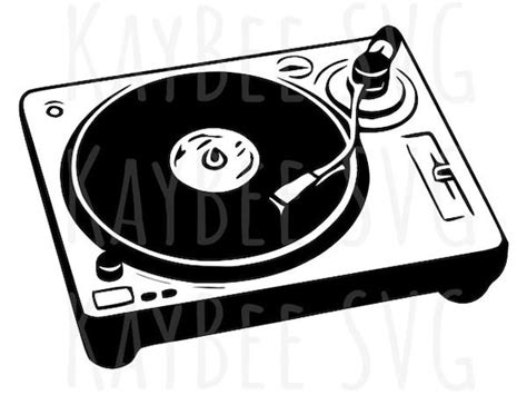 Record Player Turntable Svg Png  Clipart Digital Cut File Etsy Canada