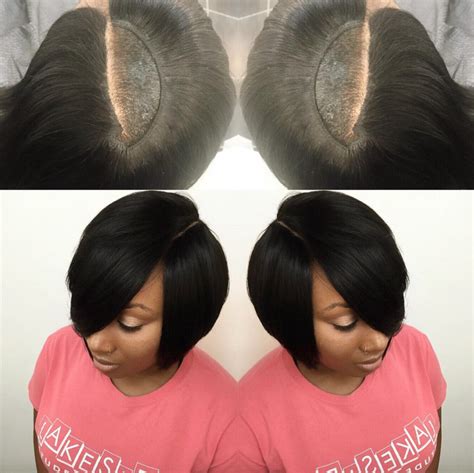 Nice Invisible Part Quick Weave Via Hairbylatise Black Hair