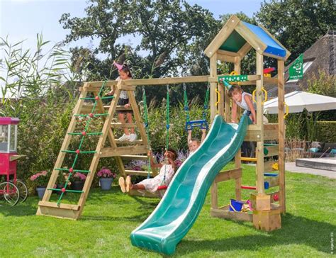 Climbing Frame With Slide The Coolest Play Tower Jungle Gym