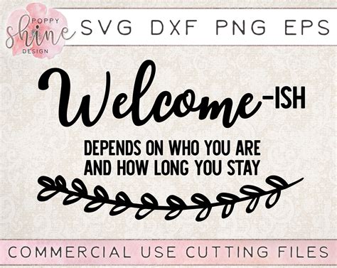Welcome Ish Sign Svg