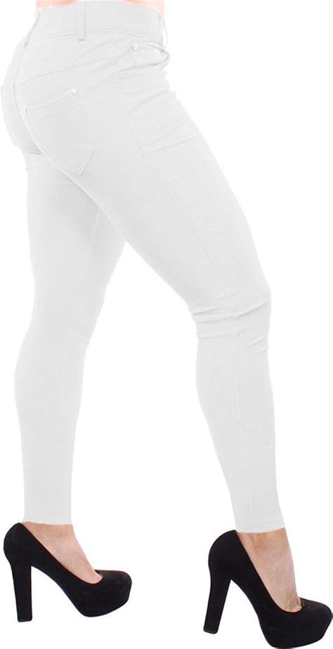 Enimay Womens Colored Jean Look Jeggings Tights Spandex