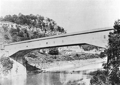 1895 Photograph Of The Camp Nelson Bridge Over The Kentucky River At