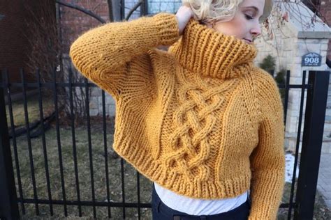 Knitting Pattern Cozy Celtic Raglan Cable Sweater Celtic Etsy Cable
