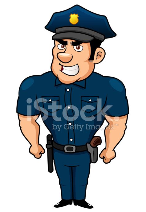 Dibujos Animados De La Policía Stock Vector