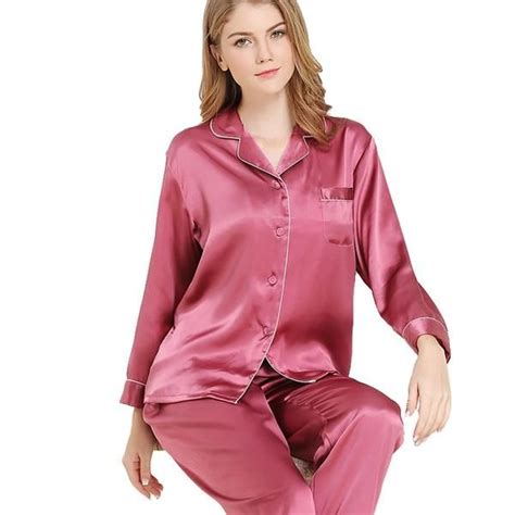 Best Women S Silk Pajamas Long Mulberry Silk Pjs Real Momme Pure