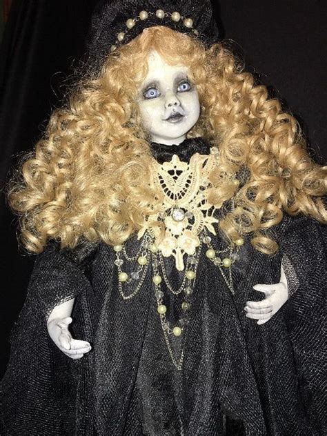 Gothic Girl 19 Ghost Haunted Ooak Assemblage Art By Santas2sell