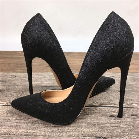 New Womens High Heels Exclusive Brand Patent Pu Shoes Sequins Female