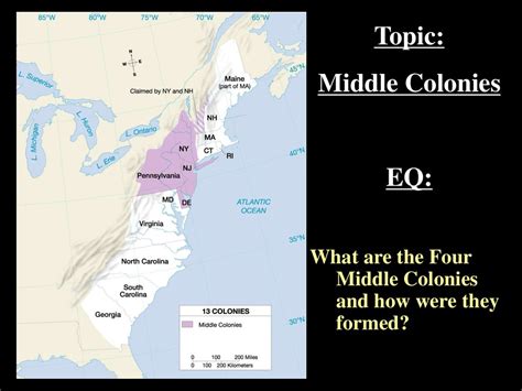Middle Colonies The Middle Colonies New York Delaware New Jersey