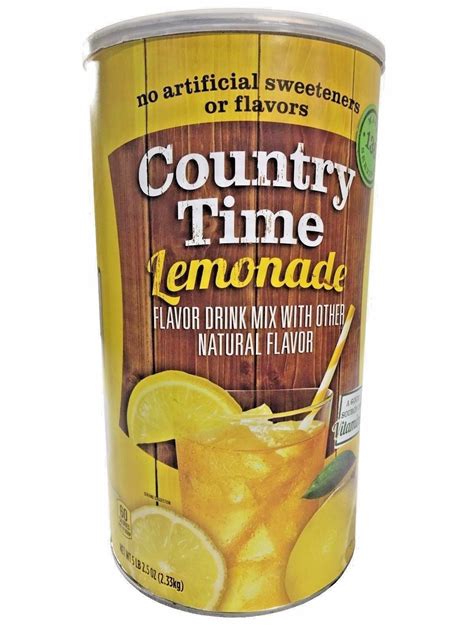 Country Time Lemonade Flavor Drink Mix With Other Natural Flavor 5 Lb