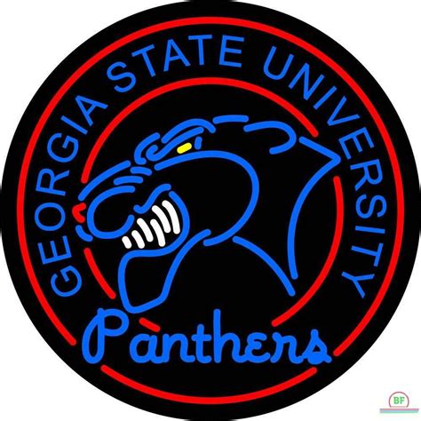 Georgia State Panthers Neon Sign Ncaa Teams Neon Light Diy Neon Signs