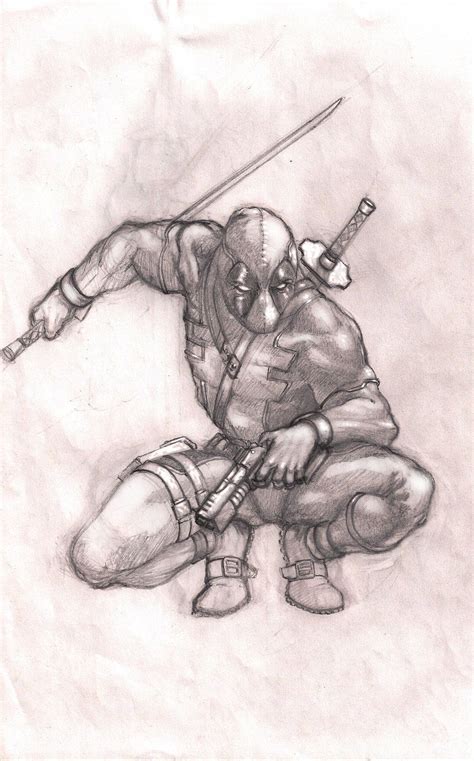 Deadpool image drawing drawing skill. Deadpool | Skull art print, Avengers art, Skull art