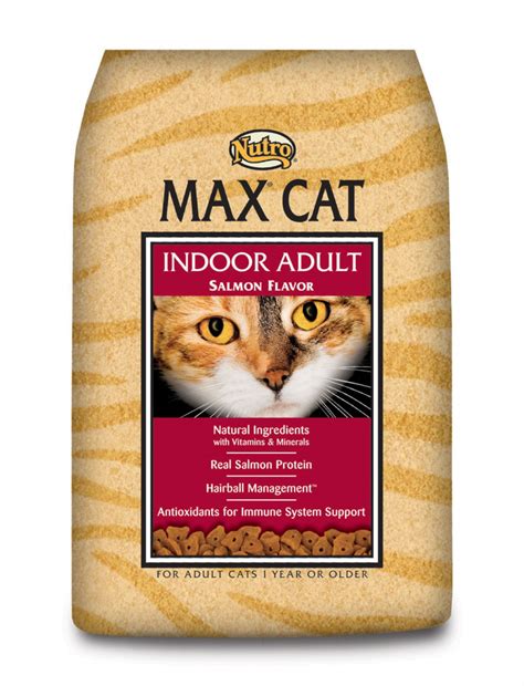 Our picks for the best cat foods for indoor cats. Nutro Max Indoor Adult Salmon Dry Cat Food | PetFlow