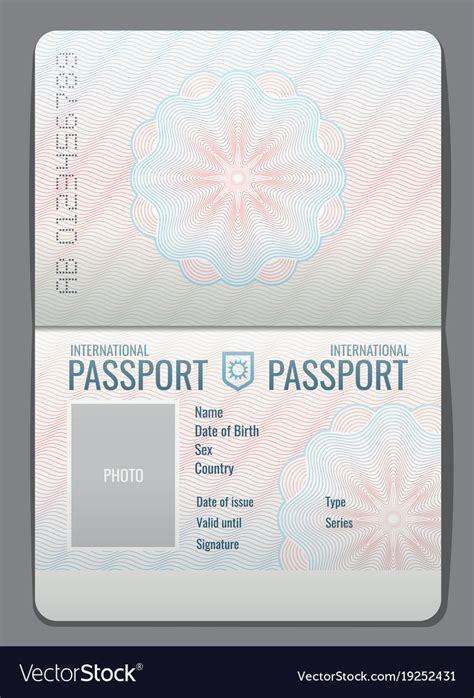 Editable Passport Template